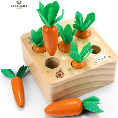 Wdmiya Baby Spielzeug für 12 Monate Montessori Sensorische Karotte aus Holz...