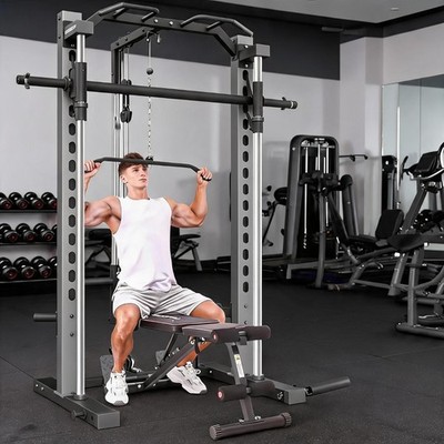Smith Cage System Training Smith Machines All-In-One Home Gym with Cable Machine