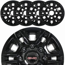 2020-2026 Gmc Sierra 2500 Hd Sle 17 Black Wheel Skins Full Rim Covers Hub Caps 2020-2026 Gmc Sierra 2500 Hd Sle 17 Black Wheel Skins Full Rim Covers Hub Caps