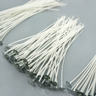100 stuks kaars Wicks - 15 CM/150 MM natuurlijk katoen Pre Waxed Wicks met roestvrijstalen kaars Wick houder - lage rook met langere brandtijd, DIY kaars ambachten
