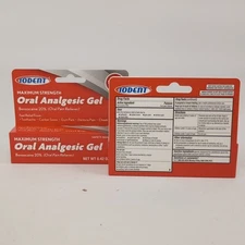 Oral Analgesic Gel Iodent Maximum Strength .42oz Benzocaine New Sealed X2