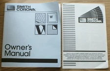 Smith Corona Electric Typewriter PWP Owner's Manual 1993 Word Processor