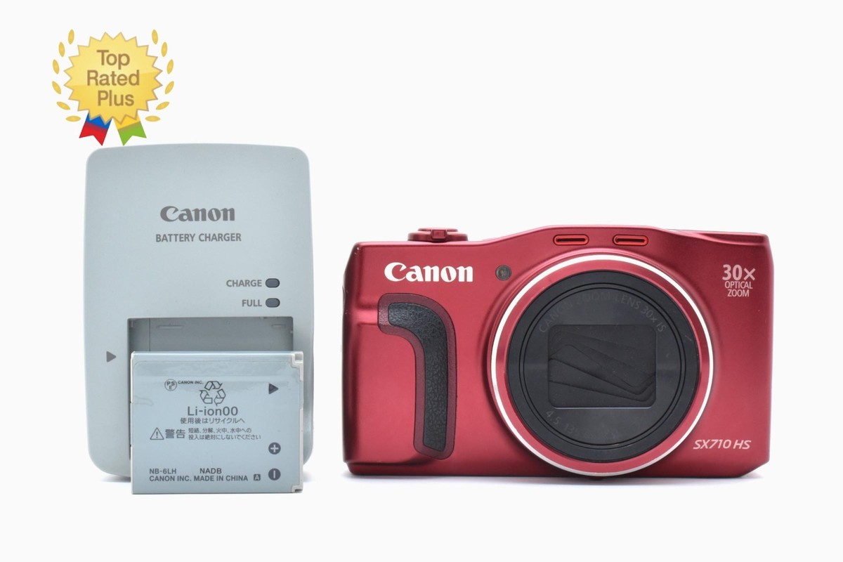 美品 Canon PowerShot SX710 HS PC2194 レッド Canon PowerShot SX710 HS Red With 4GB SDHC Card Digital
