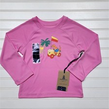 NWT Chubbies The Dino Racers Kids Rashguard Size 5 Pink