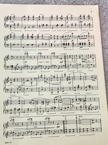 1942 ARTISTS' LIFE Sheet Music WALTZES OF JOHANN STRAUSS - Picture 5 of 11