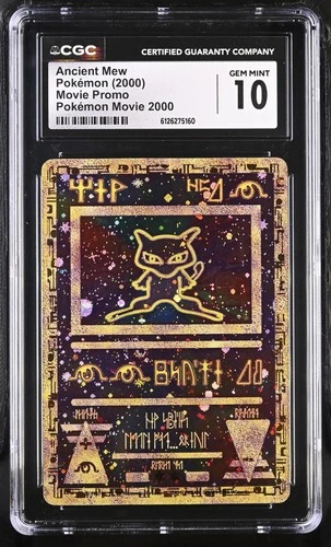 CGC 10 GEM MINT Ancient Mew 2000 Movie Promo Reverse Holo SWIRL Pokemon Card