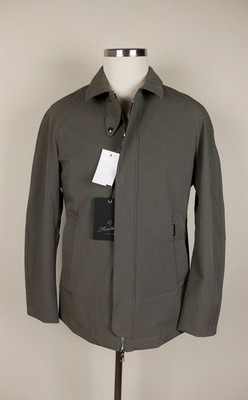 (NO CUSTOMS TAX) MONTECORE Italy khaki green nylon coat jacket Size 54 IT / XXL