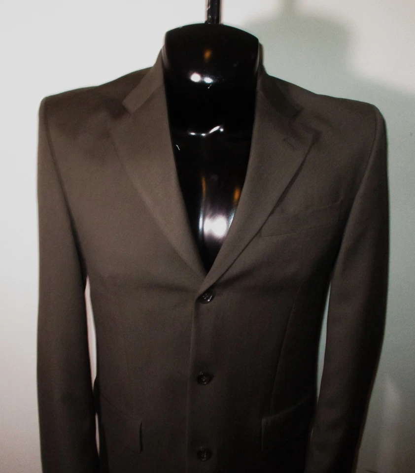 Blazer Traje Chaqueta Hombre BANANA REPUBLIC Marrón 100% Lana Talla 38R Foto 2 de 4