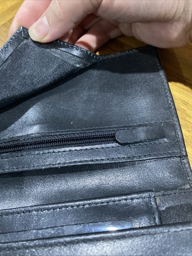 CARTIER LONG FOLDING BLACK WALLET AUTHENTIC - Picture 8 of 8