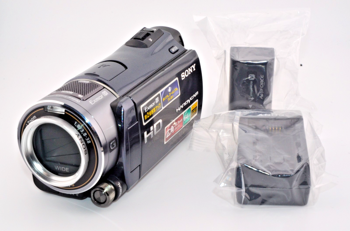 N.MINT SONY HDR-CX550V Handycam black Japanese Only Full HD Video