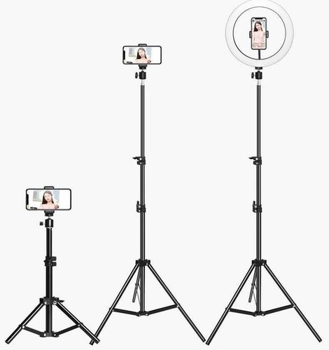 10" LED Ring Fill Light w/Stand & Mount Kit for Camera Phone Selfie Video Stream - Picture 12 of 16
