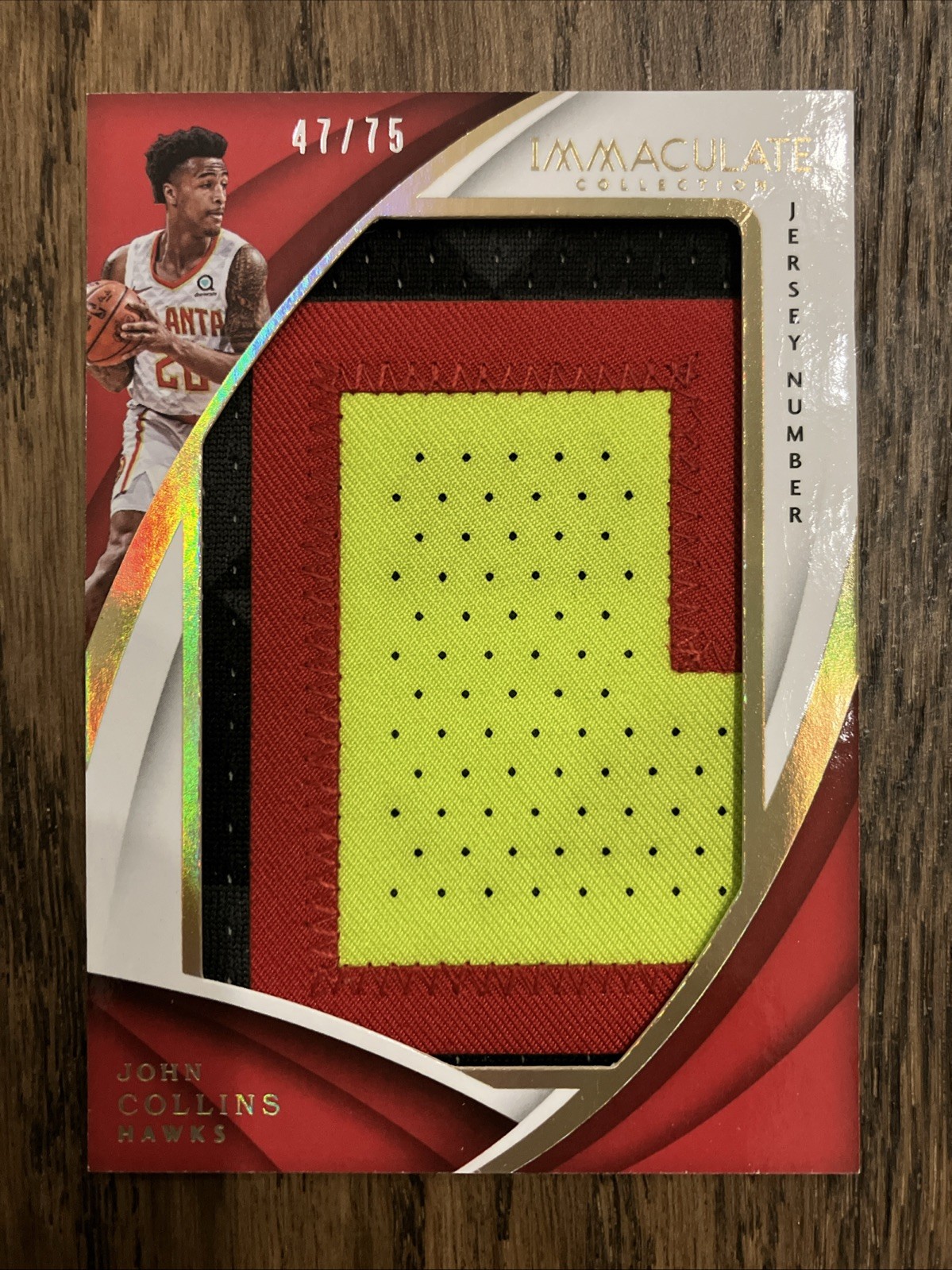 2017-18 Panini Immaculate Jumbo - Jersey Number John Collins #JP-JCL /75