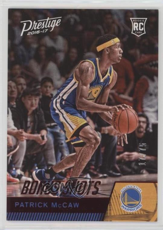 2016 Panini Prestige Rookies Bonus Shots Red 17/75 Patrick McCaw Rookie RC 4r3
