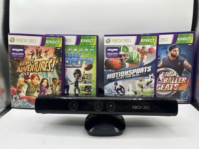 Microsoft Xbox 360 Kinect Sensor Camera with 4 Games