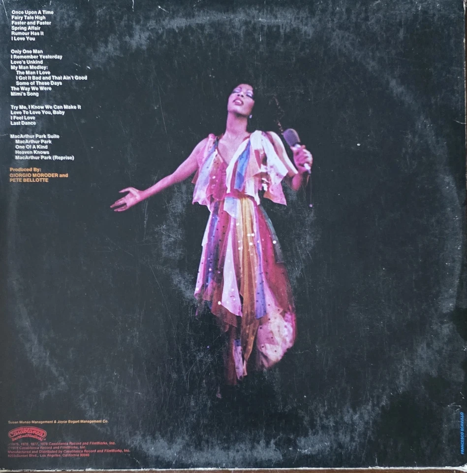 Donna Summer ‎– Live And More (1978, Vinyl Double LP) “MacArthur Park Suite” - Image 2 of 2
