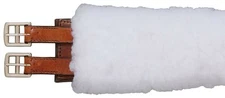 Tough 1 white fleece English girth cover horse tack equine 60-7530