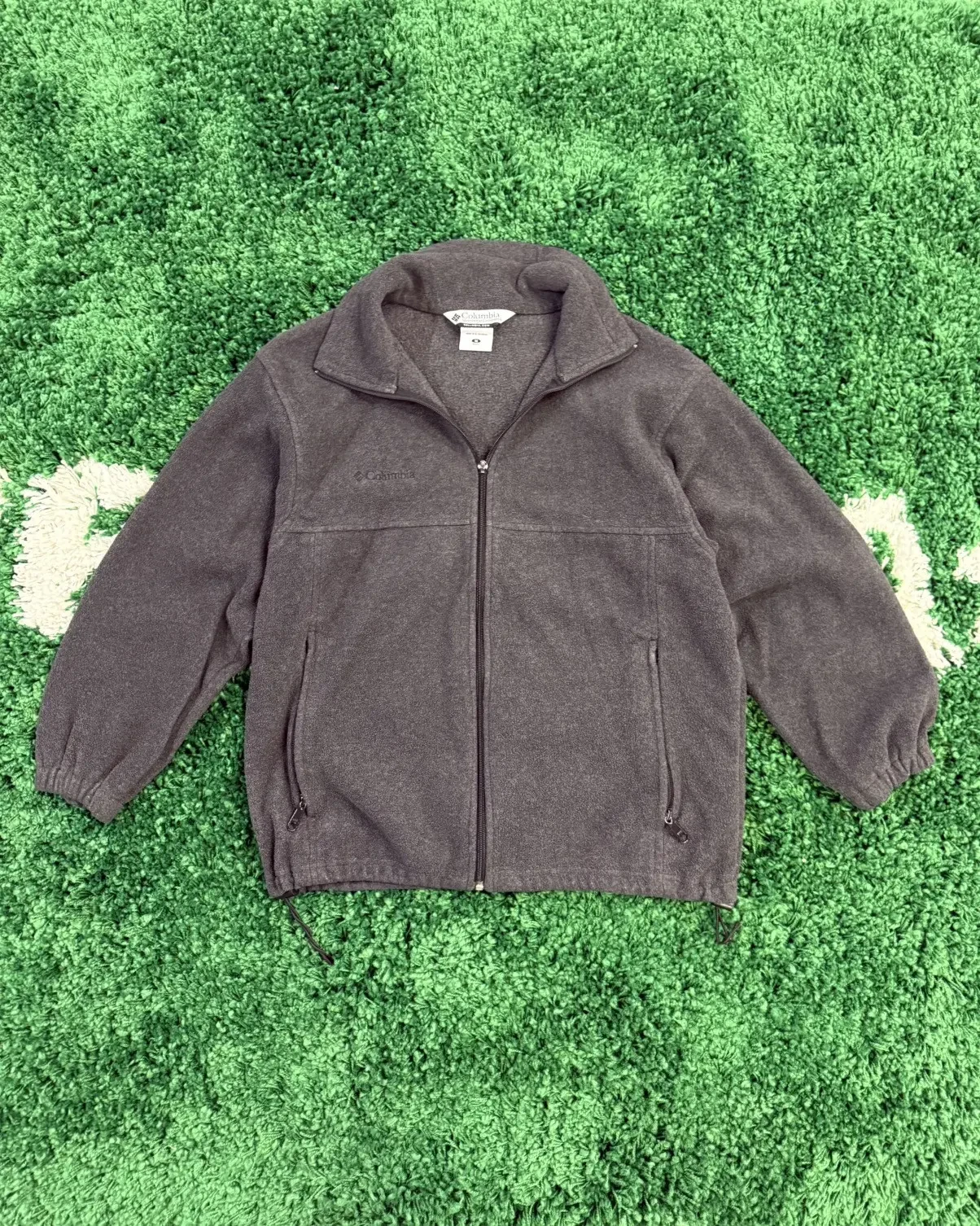 Columbia Embroidered Fleece Jacket Sz. Medium Polar