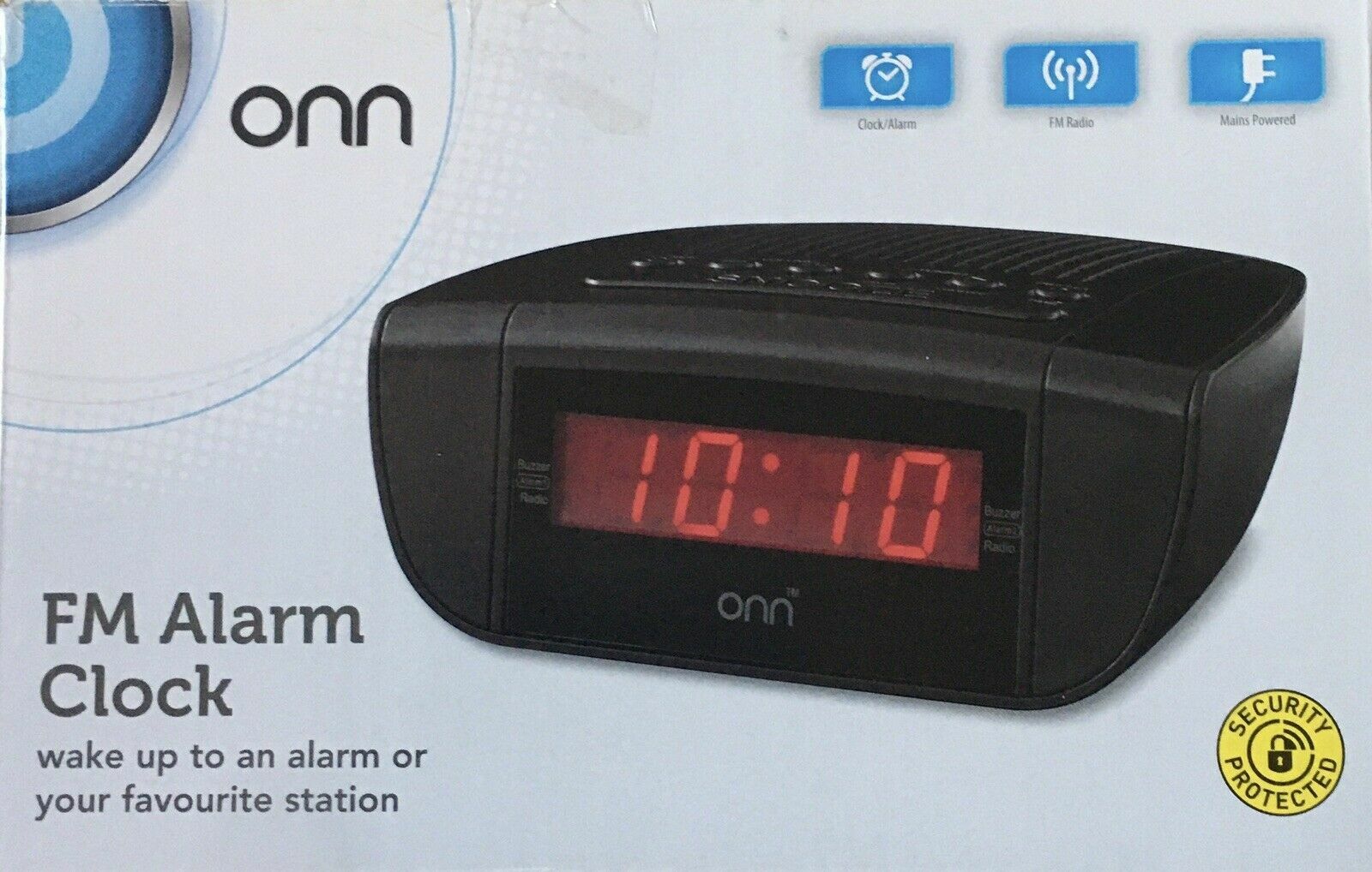 Bulk Jobx Onn Bedside Alarm Clock Radio Am Fm Snooze Sleep Red Led For Sale Online Ebay