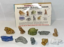 Wade Whimsies Manatee Endangered North American Animals Complete Set Vintage
