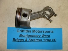 Montgomery Ward Briggs Stratton 12hp lawn mower I/C STD piston rings conn rod