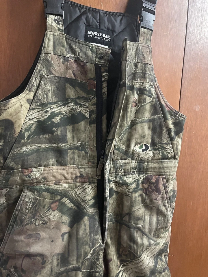 Mossy Oak Pursuits Insulated Hunt Bibs, insulated Camo Bibs for Men  - Image 2 of 4
