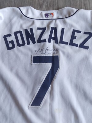 2000 MLB Game Worn Used Russell San Diego Padres Gonzalez Jersey