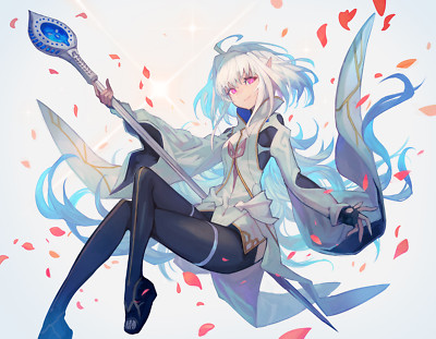 Anime girls digital art artwork 2d portrait legs crossed Play Gaming Mat Desk