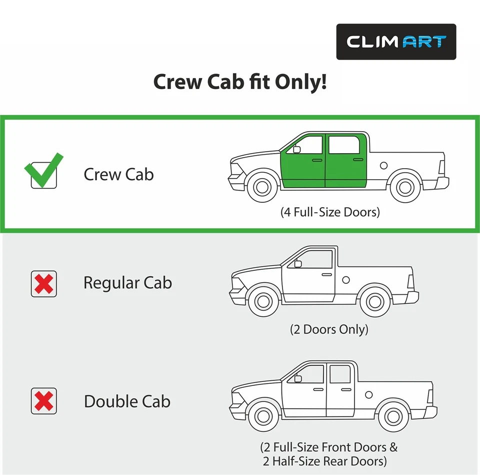 Защита от дождя вентиляционные козырьки козырек для GMC Sierra 2015-2019 годов выпуска с двойной кабиной - Изображение 4 из 4