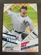 2021 Topps Stadium Club Chrome Gerrit Cole Beam Team Wave Refractor #BTC-8
