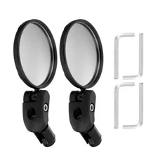 2pc Bike Rearview Mirror Mountain Bike Handlebar Convex Rear View Mirror Bar End