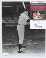 CLIFF MAPES NY YANKEES SIGNED AUTOGRAPHED 8X10 PHOTO JSA AK20188