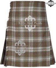 Black Watch Weathered Tartan Scottish 8 Yard Traditional Highlander Kilt for Men