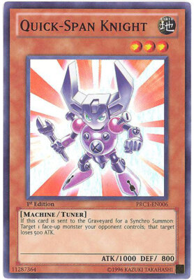 Yu-Gi-Oh Card - PRC1-EN006 - QUICK-SPAN KNIGHT (super rare holo) - NM