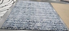 NAVY / LT GREY 8' X 10' Damaged Binding Rug, Reduced Price 1172742762 BNT860M-8