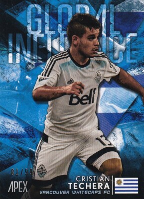 Topps 2016 Apex Cristian Techera #GI-CT 81/99 GLOBAL INFLUCENCE BLUE PARALLEL 