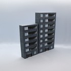 N Gauge Model Railway Buildings 1/148 Scale Card Low Relief LRR9