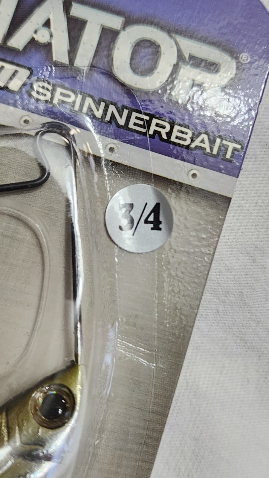 RARE Terminator T1 Titanium Spinnerbait 3/4 oz Blue Back Herring Shad Snap Back - Image 2