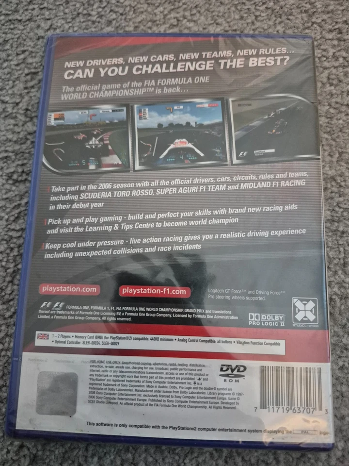 F1 06 FORMULA ONE 2006 PS2 PLAYSTATION 2 GAME PAL (NEW & SEALED!!) Black Label. - Image 4 of 4