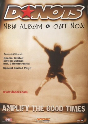 Fan Poster Donots - Amplify The Good Times 1 (DinA1 to/auf DinA4) BMG GUN folded