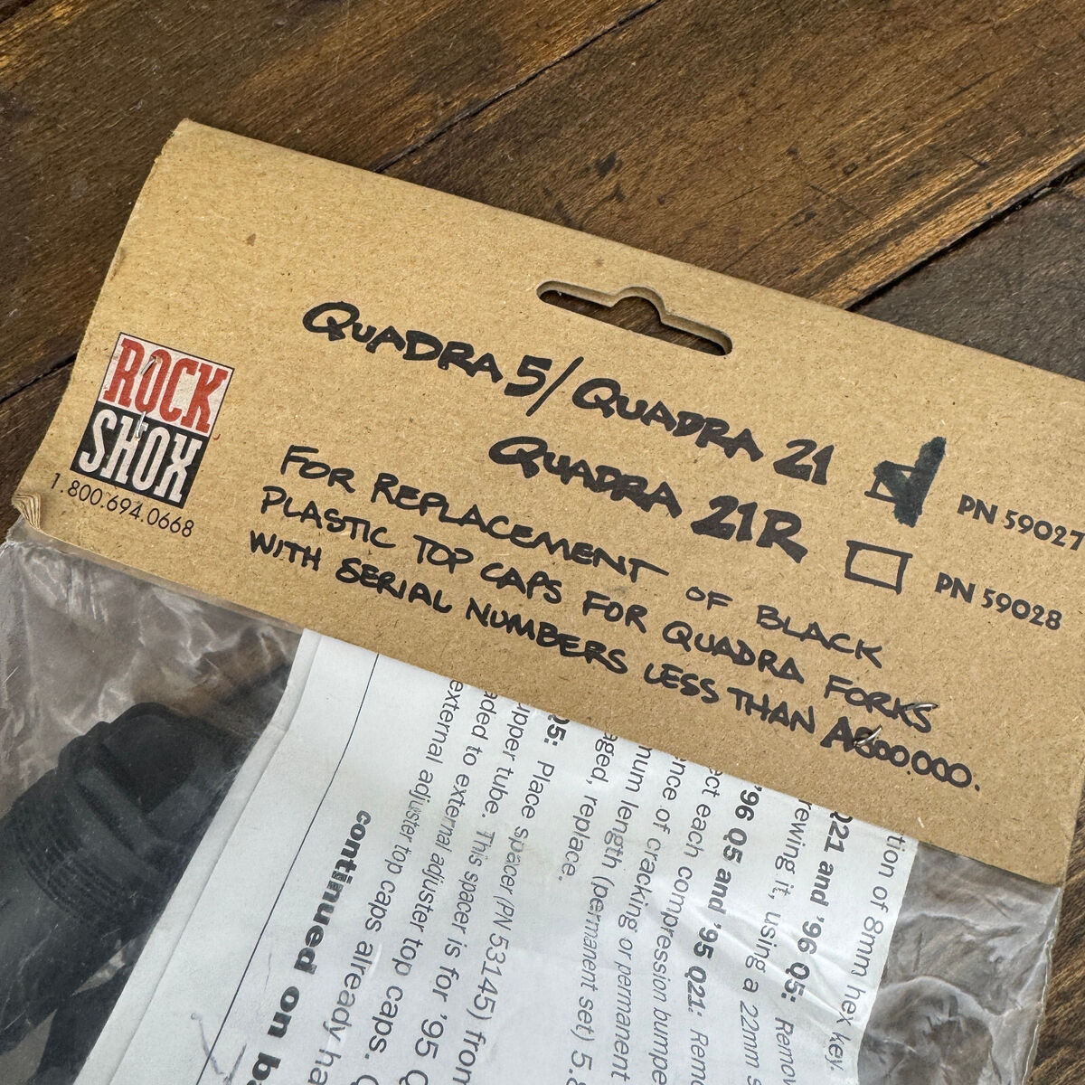 Vintage Rock Shox Quadra Top Cap Retrofit Kit Quadra 5 Fork Vintage Rock Shox Quadra Top Cap Retrofit Kit Quadra 5 Fork