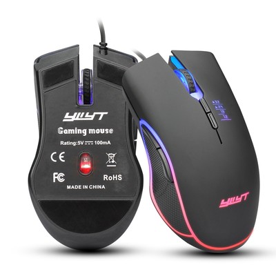 G853 Ergonomic Optical Wired Gaming Mouse 7 buttons 3200dpi Adjustable 4 colors