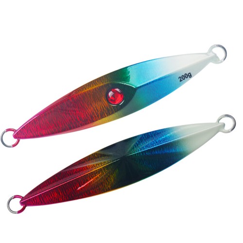Slow Pitch Fishing Lure Vertical Lead Metal Jigs Jigging Bait Hook Tackle Glow - 第 13/13 張圖片