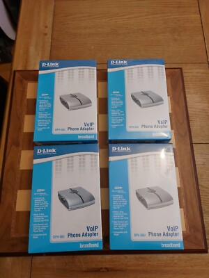 Restposten Konvolut 4 x D-Link DPH-50U Breitband Telefon Adapter VIOOP Telefonsystem Brandneu in Verpackung
