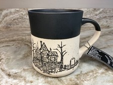Large Coffee Mug Halloween Scary Haunted House. Cobwebs Cauldrons New