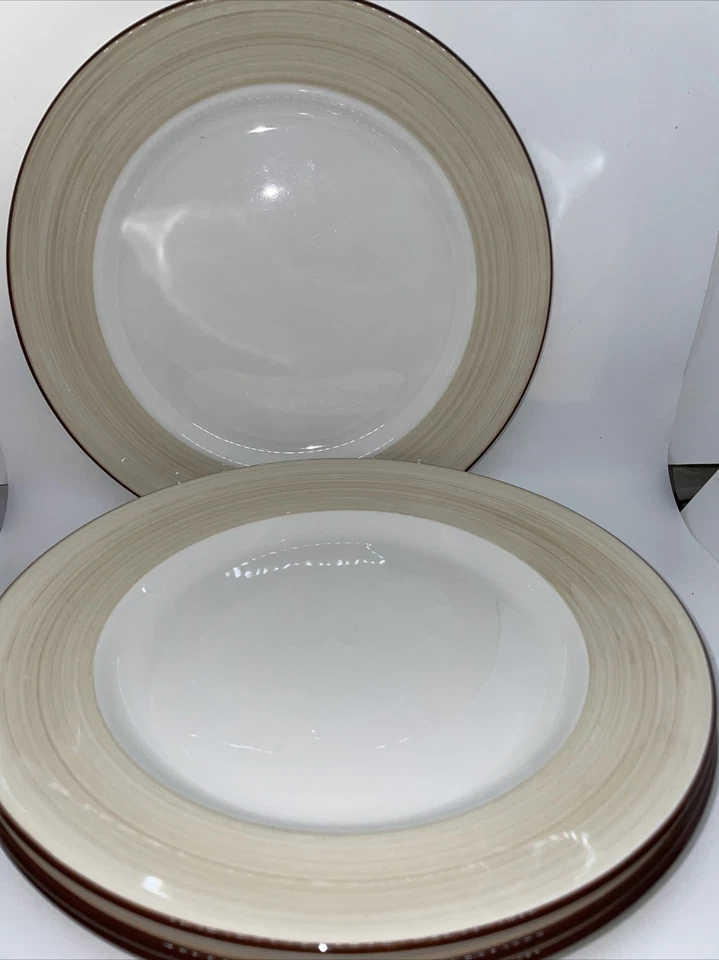 Juego de 4 platos de cena Steelite England Bianco blancos de 10,5 pulgadas nuevos sin etiquetas - ¡Excelente! Foto 2 de 4