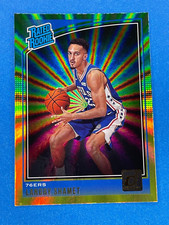 2018 Donruss Rated Rookies Holo Green and Yellow Laser Landry Shamet Rookie RC