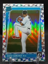 SIXTO SANCHEZ 2021 DONRUSS OPTIC CRISIS TOILET PAPER PRIZM RATED ROOKIE MARLINS