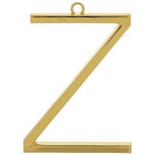 Monogram Metal Christmas Ornament - Letter Z