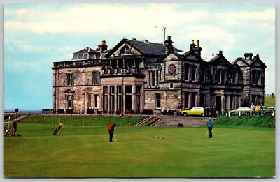 Postcard Scotland Old Course St Andrews Links Fife Golf Ancient Royal Clubhouse