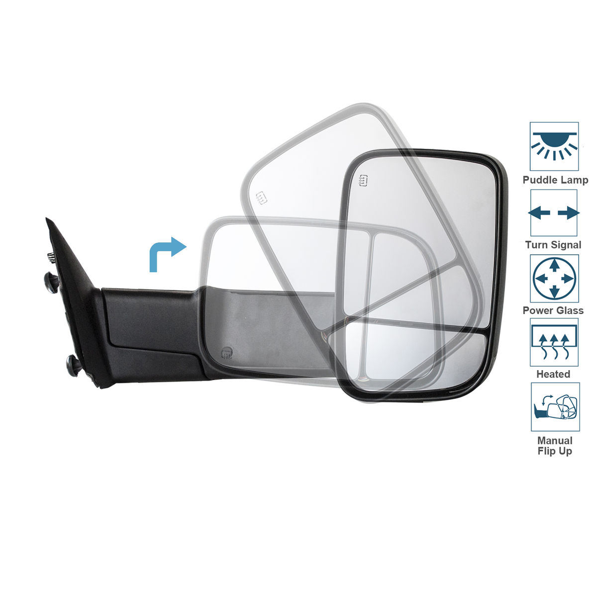 Aazon.co: ECCPP Towing irrors Fit for 2007-2014 for Ford for F150